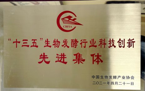 陕西乐丽鑫荣获“十三五”生物发酵行业科技创新先进集体
