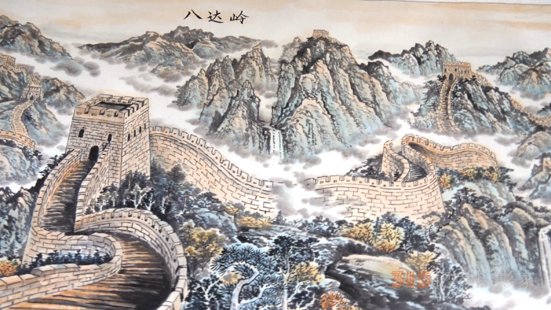 画中游长城 长城一墨6年杰作800米长城画卷再现京城